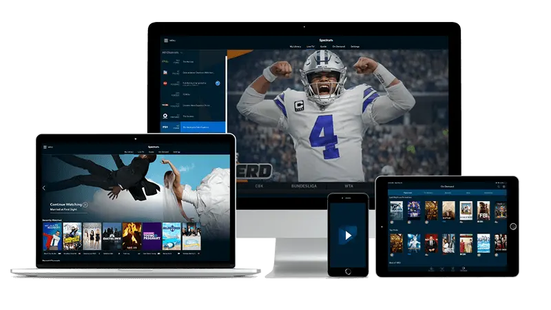 IPTV Balkan TV streamed simultaneously on monitor, laptop, tablet and smartphone, no satellite dish needed